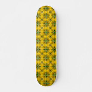 Skateboard Fleurs Artdeco dans le style rétro