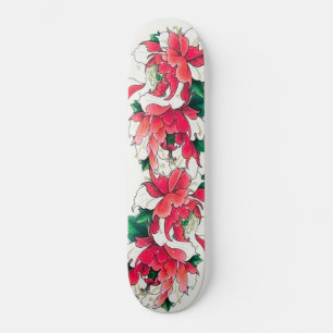 Skateboard Fleurs colorées cool Planche à roulettes