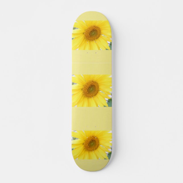 Skateboard Fleurs de soleil (Devant)