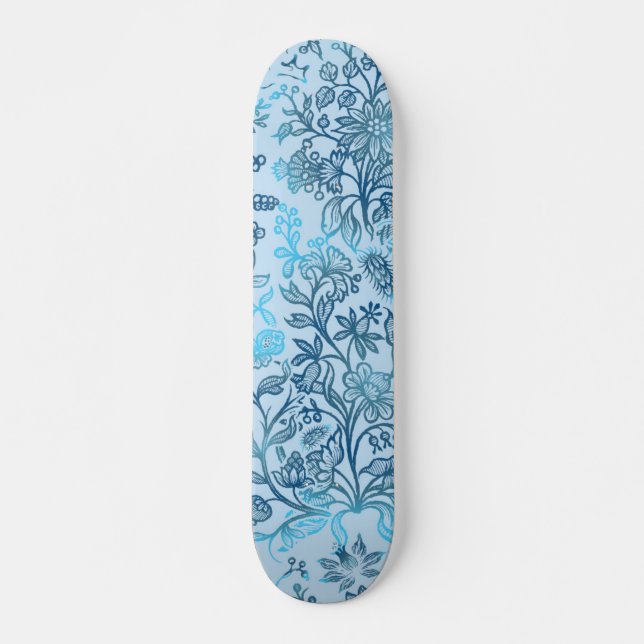 Skateboard Fleurs décoratives 15 (Devant)