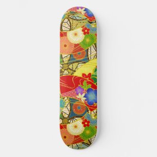 Skateboard Fleurs d'été