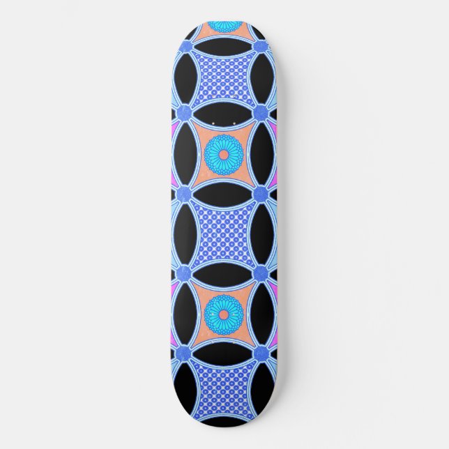 Skateboard Fleurs et Motifs (Recto)