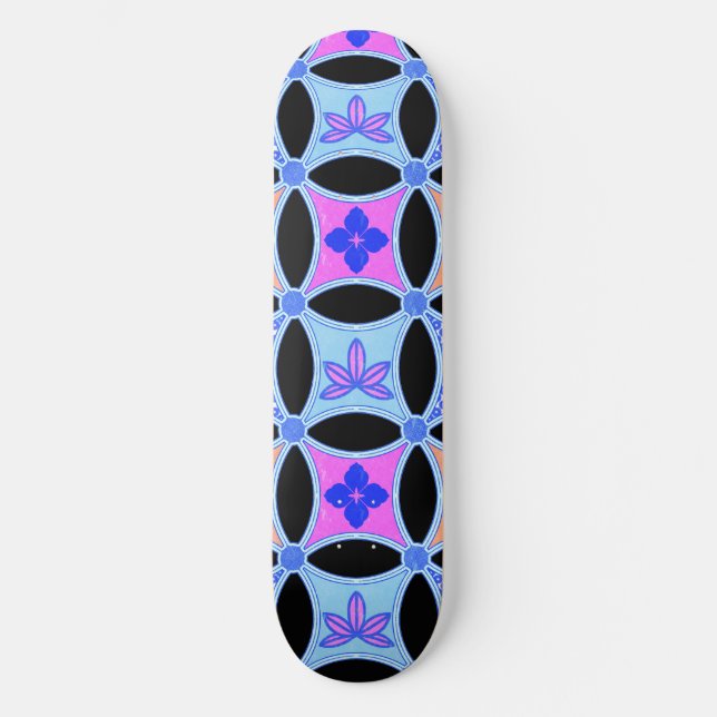 Skateboard Fleurs et Motifs (Recto)