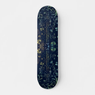 Skateboard Fleurs Guitare Art - Mélodie romantique