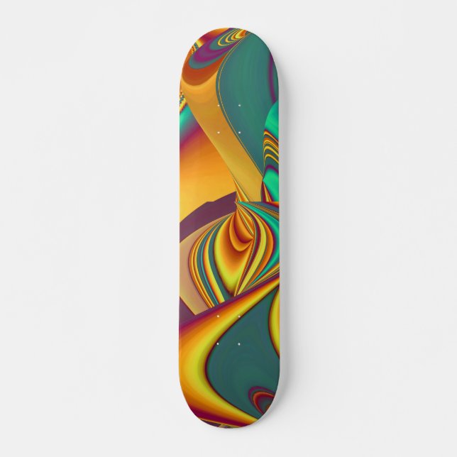 Skateboard Fleurs Magiques de Printemps Été Automne (Devant)