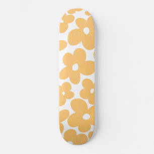 Skateboard Fleurs rétro #1 #floral #motif #décoration #art