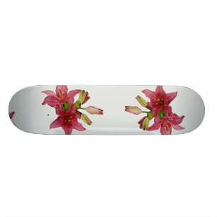 Skateboard Fleurs roses attrayantes