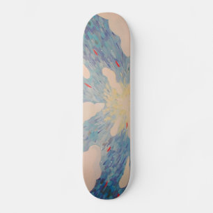 Skateboard Fleurs Rouges