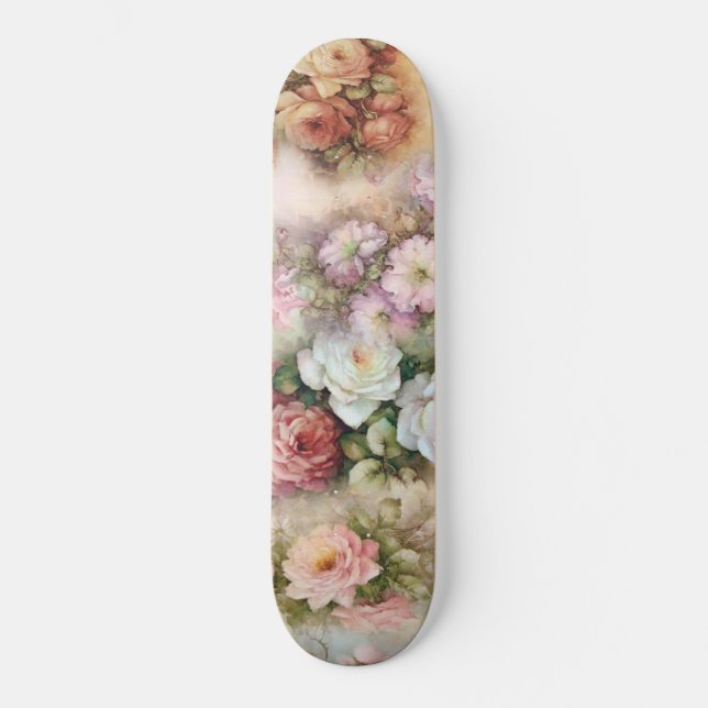 Skateboard Fleurs vintages (Recto)