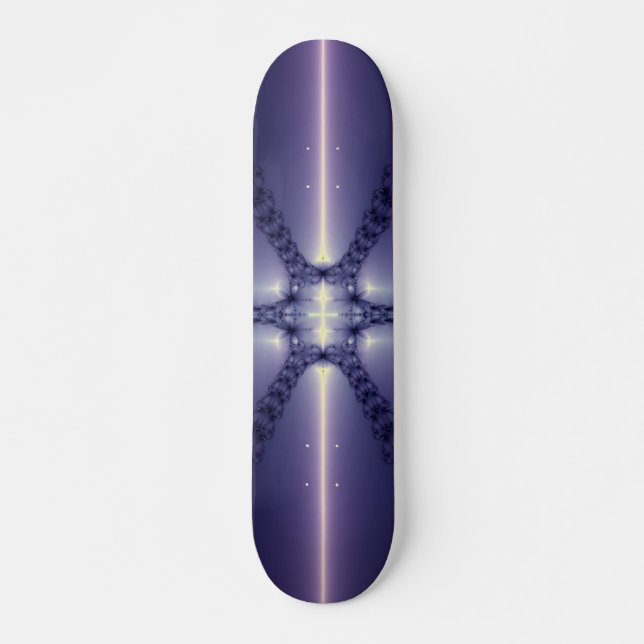 Skateboard Flocon de neige bleu (Devant)