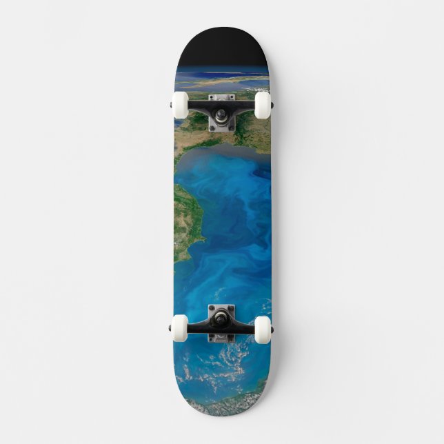 Skateboard Floraison De Phytoplancton Bleu En Mer Noire (Recto)