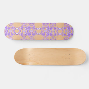 Skateboard Floraison Océanique : Harmonie de la Vague Violett