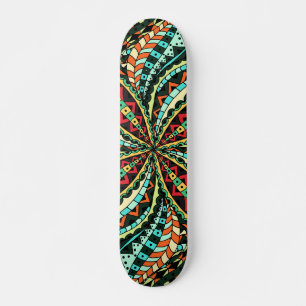 Skateboard Floral Et Glamour Sans Fer Design