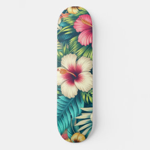 Skateboard Floral hawaïen/tropical