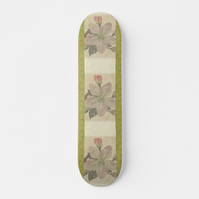 Skateboard Floral : Patinage Vintage (Devant)