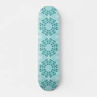 Floral Pattern, Teal Blue