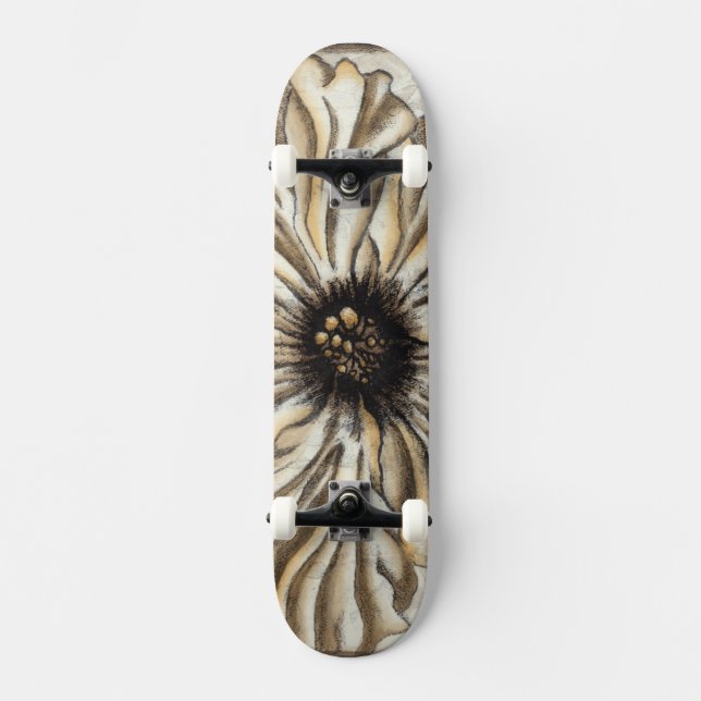 Skateboard Flowerhead Fresco sur Tan Arrière - plan (Recto)