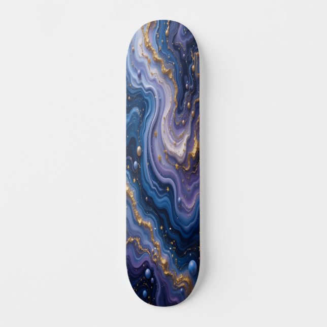 Skateboard Flux de marbre galactique Edition 2 (Recto)