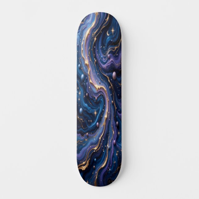 Skateboard Flux de marbre galactique Edition 3 (Recto)