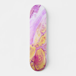 Skateboard Fond de peinture acrylique Abstraite avec Poudre r