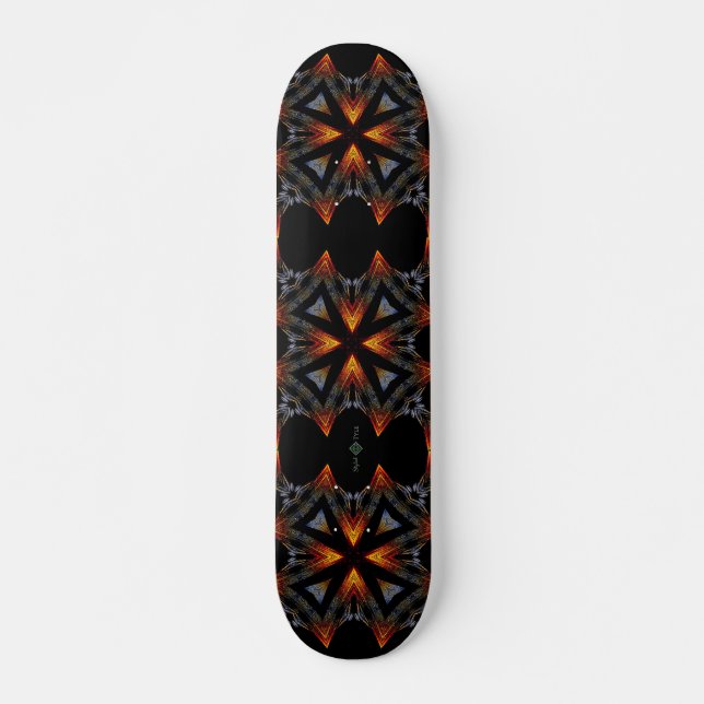 Skateboard Fond d'écran Croix Coucher de soleil (Devant)