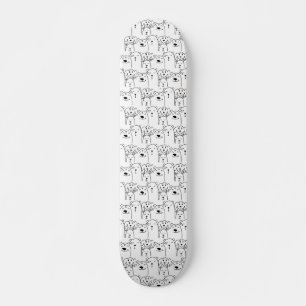 Skateboard Fond noir et blanc