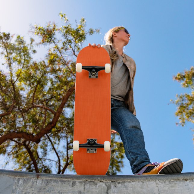 Skateboard Fond orange texturé calme et simple (Extérieur 1)