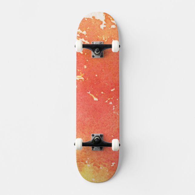 Skateboard Fond peint à la main abstrait d'aquarelle (Recto)