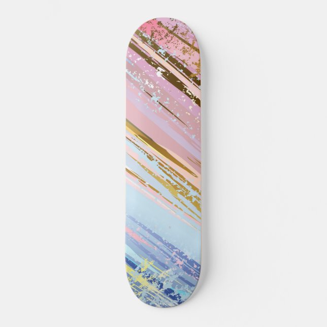 Skateboard Fond rose texturé (Recto)