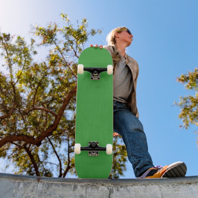 Skateboard Fond vert texturé visuel calme et simple (Extérieur 1)