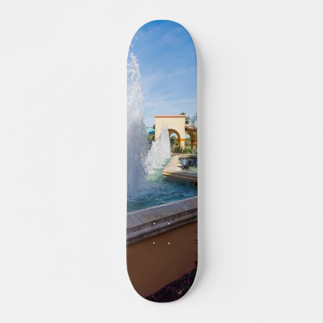 Skateboard Fontaine d'eau tropicale (Devant)