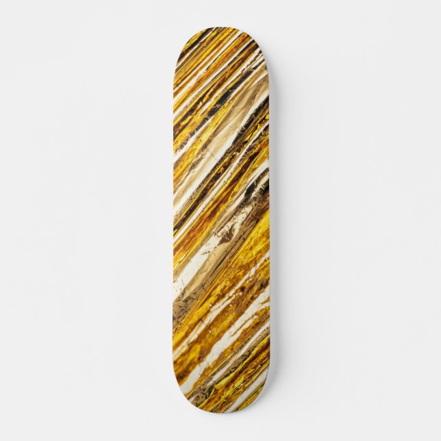 Skateboard Fonte d'or chatoyante en chute (Devant)