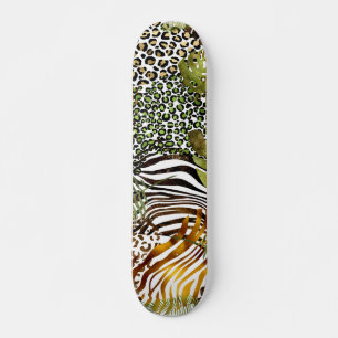Skateboard Forêt abstraite colorée