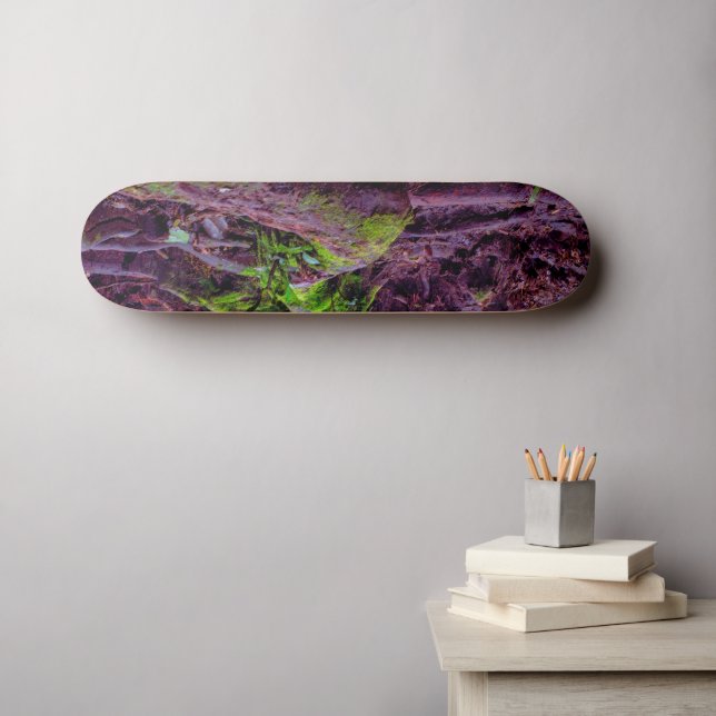Skateboard Forêt moussue (Art mural (Horz))