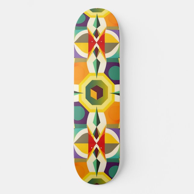 Skateboard Forme multicolore 1 (Recto)