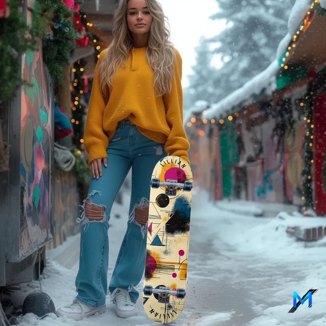 Skateboard Formes Abstraites et dynamiques géométriques conte (Créateur téléchargé)