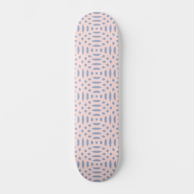Skateboard formes circulaires motif transparent (Recto)