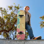 Skateboard Formes colorées de bananes rétro<br><div class="desc">Pop Art Banana Art Skate</div>