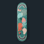 Skateboard Formes modernes Girl Rainbow Monogramme<br><div class="desc">Formes amusantes et modernes avec arc-en-ciel,  papillon et coccinelle fait un pont urbain cool parfait pour n'importe quel skateboarder. Ajoutez vos initiales de monogramme pour marquer votre emplacement. Parfait pour les surfeurs de trottoirs et ceux qui aiment monter les tuyaux.</div>