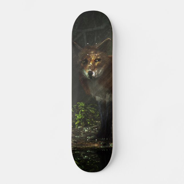 Skateboard Fox dans la forêt profonde (Recto)