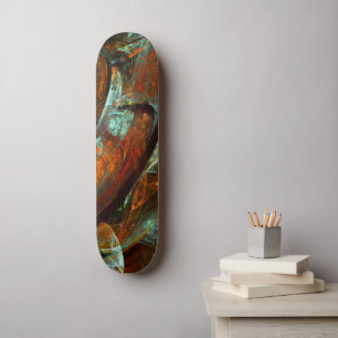 Skateboard Fractionner l'art Abstrait