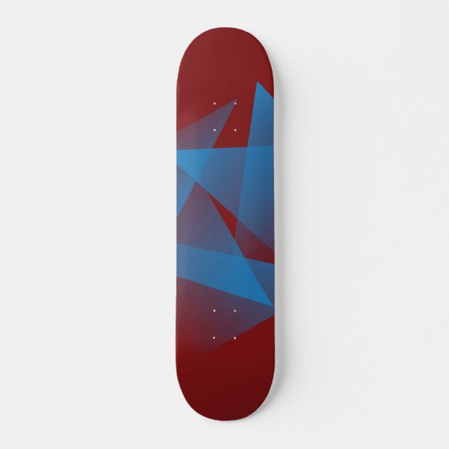 Skateboard Fragments bleus flottants (Devant)