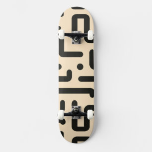 Skateboard Fragments de lettre sur arrière - plan beige pâle