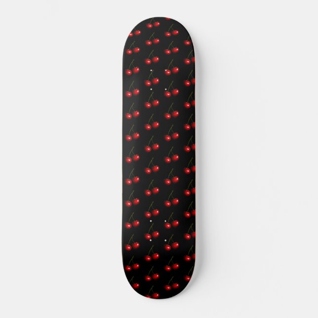 Skateboard Fraîches cerises rouges sucrées (Recto)