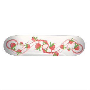 Skateboard Fraises De Fraise Pour Toujours