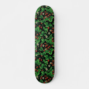 Skateboard Fraises sauvages sur le noir