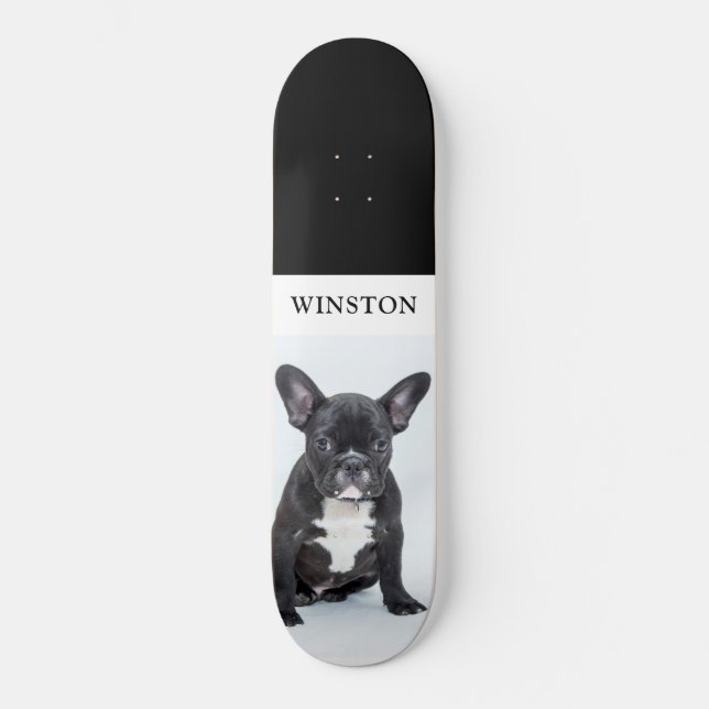 Skateboard French Bulldog Pet Photo (Recto)