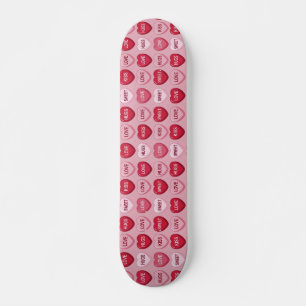 Skateboard friandises colorées motif de coeur de la Saint-Val