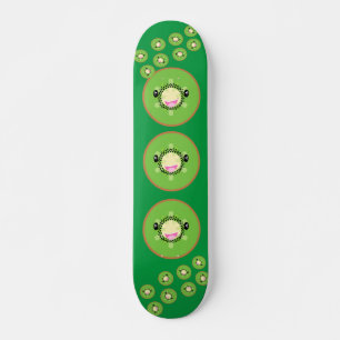Skateboard Fruit Cute Kawaii Kiwi