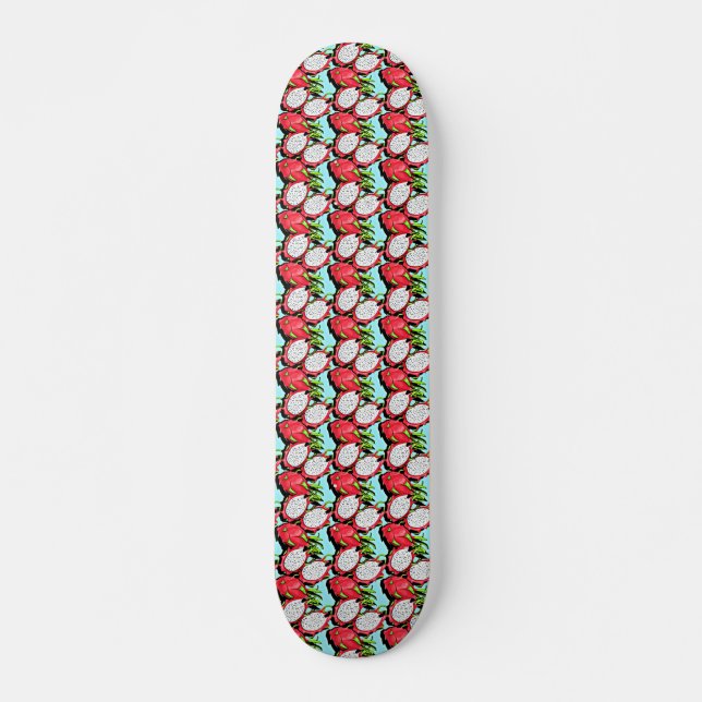 Skateboard fruit de dragon rouge (Devant)